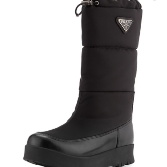 Prada Linea Rossa Nylon Platform Snow Boot - Picture 1 of 6